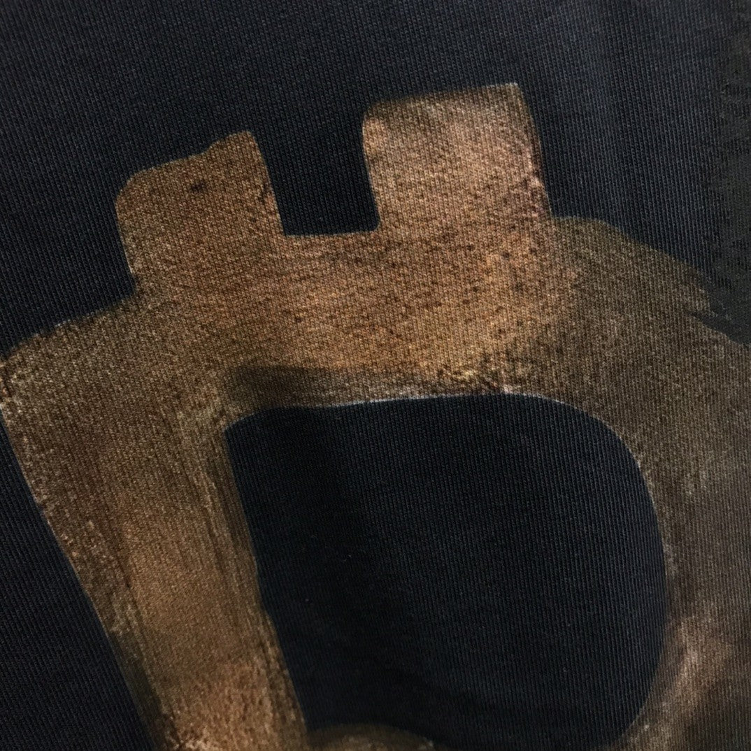 「#2229」Balenciaga BB Industrial Cement Painted T-Shirt