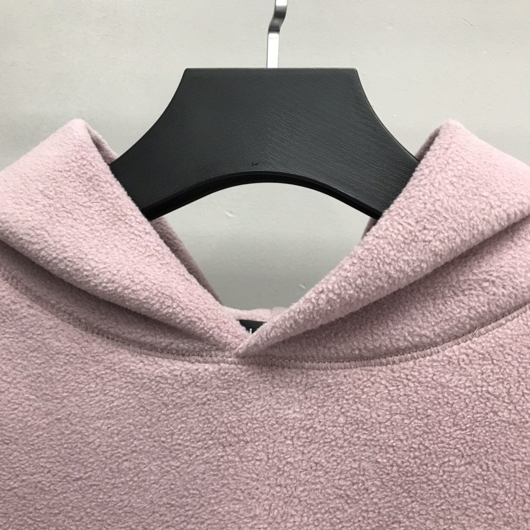 「#2230」Balenciaga Polar Fleece Coke Hooded Sweatshirt
