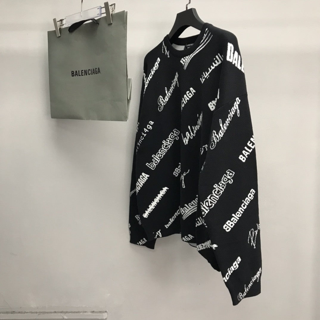 「#2236」Balenciaga letter sweater