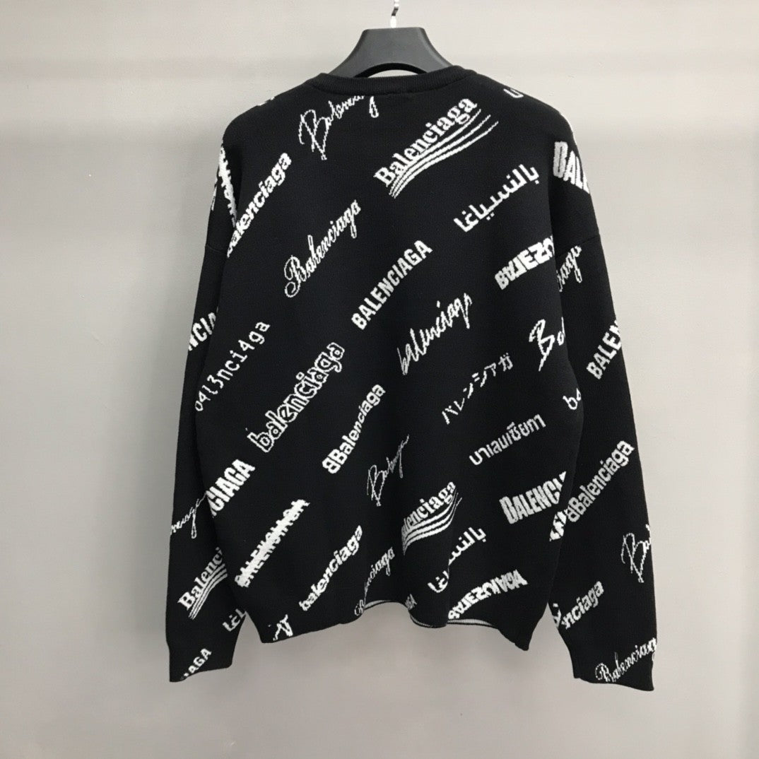「#2236」Balenciaga letter sweater