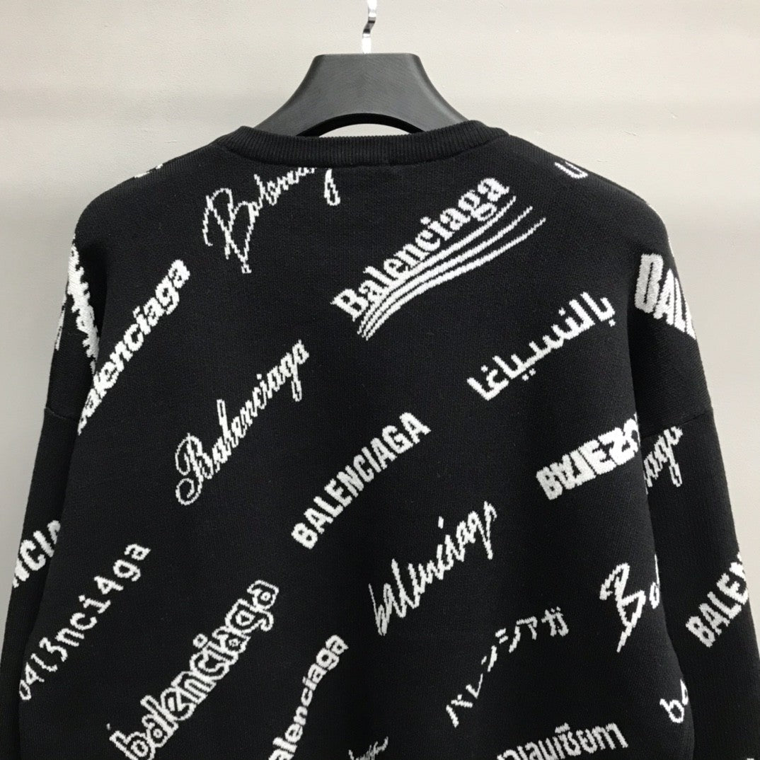 「#2236」Balenciaga letter sweater