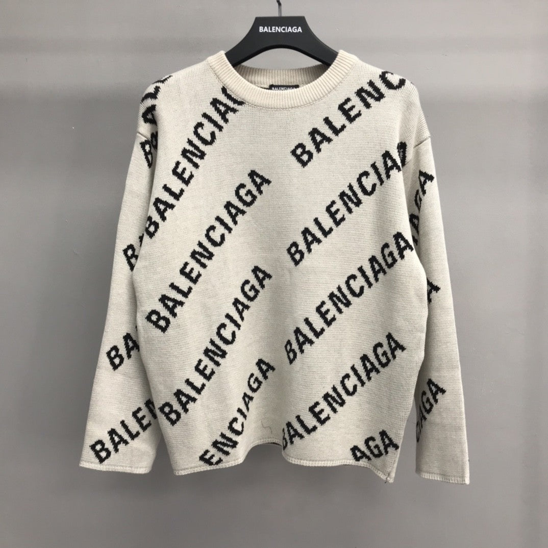「#2238」Balenciaga letter sweater