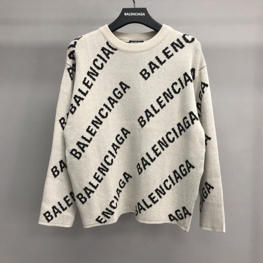 「#2238」Balenciaga letter sweater