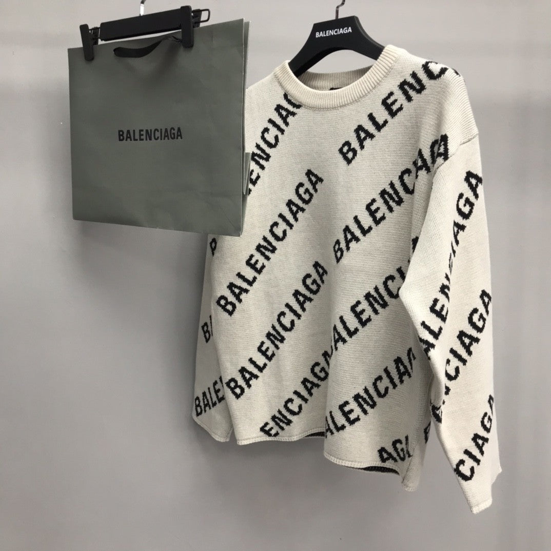 「#2238」Balenciaga letter sweater