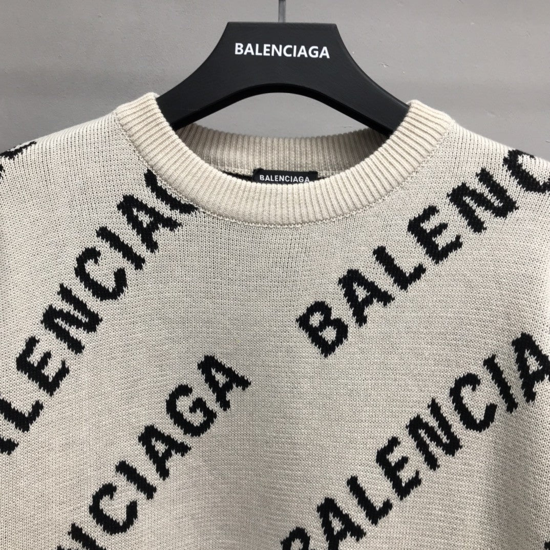 「#2238」Balenciaga letter sweater