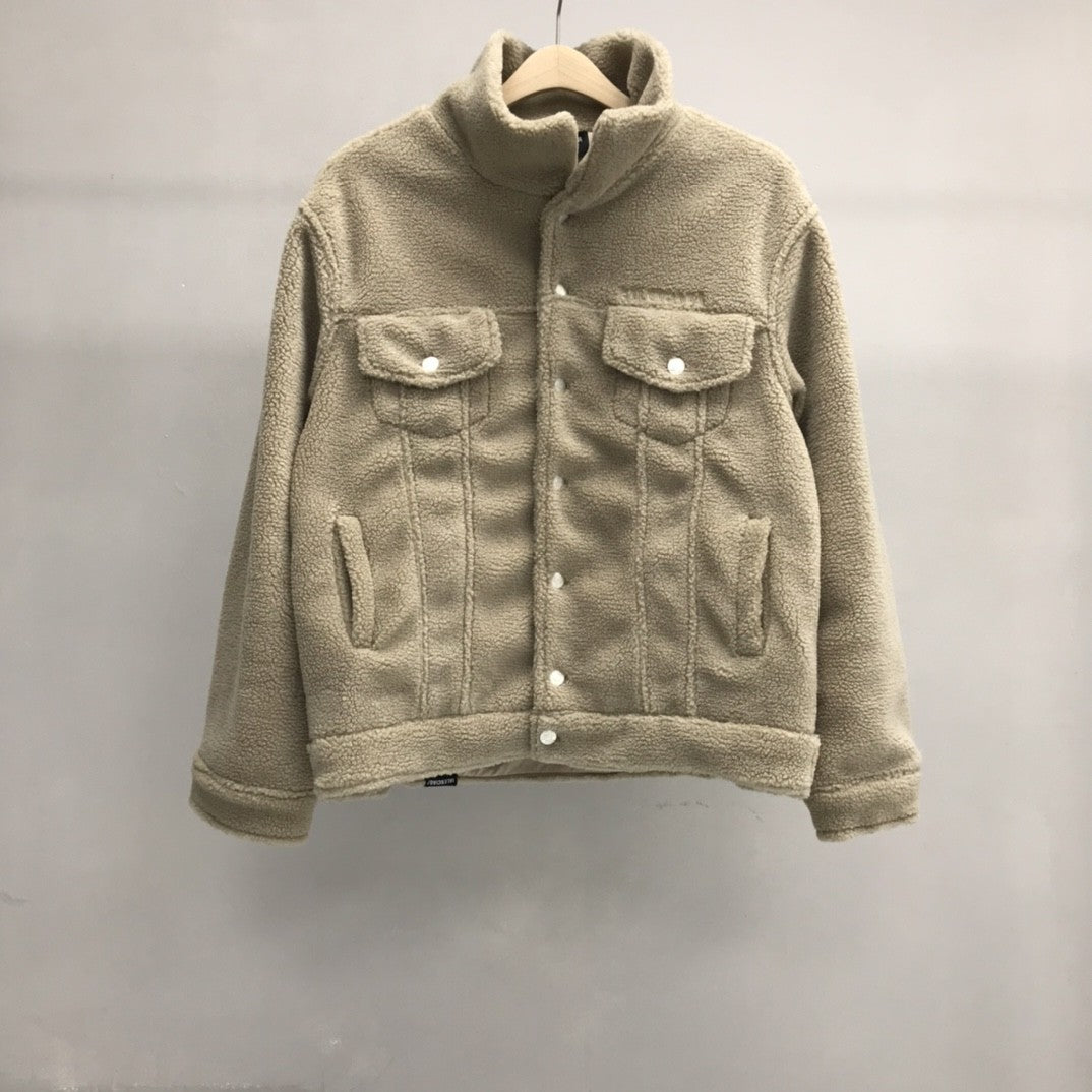 「#2240」Balenciaga lettered lambswool jacket