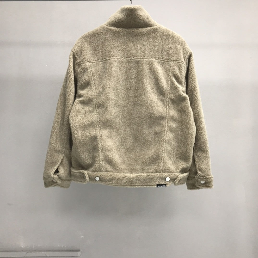 「#2240」Balenciaga lettered lambswool jacket