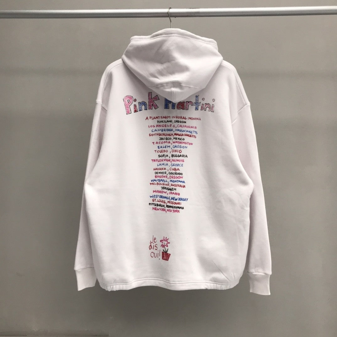 「#2248」Balenciaga printed hooded sweatshirt