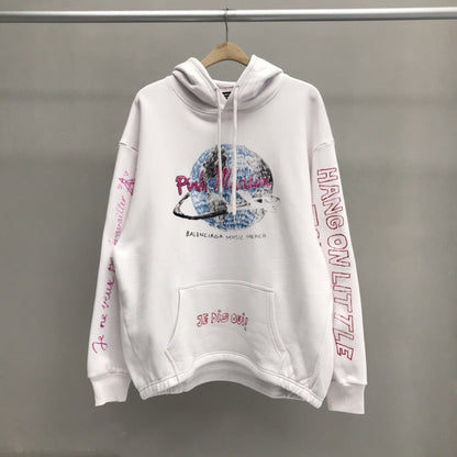 「#2248」Balenciaga printed hooded sweatshirt
