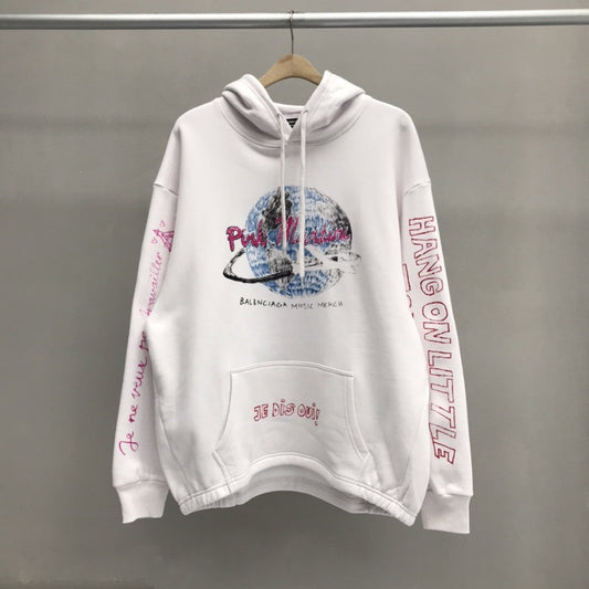 「#2248」Balenciaga printed hooded sweatshirt