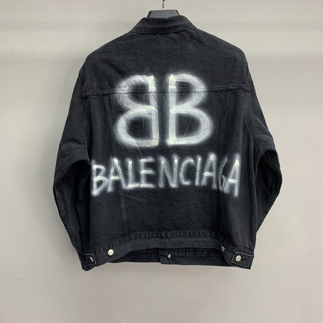 「#2287」Balenciaga BB letter denim jacket
