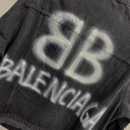 「#2287」Balenciaga BB letter denim jacket