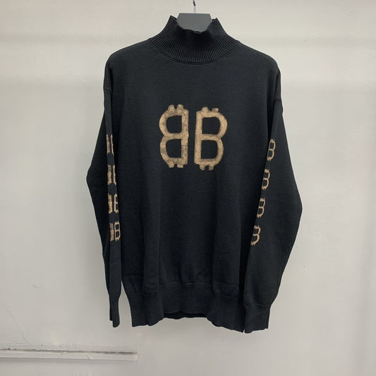 「#2289」Balenciaga Bitcoin turtleneck sweater