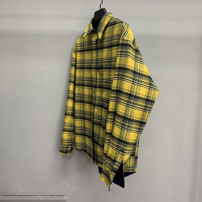 「#2290」Balenciaga reversible plaid shirt jacket