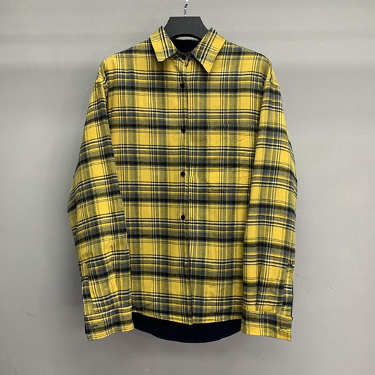 「#2290」Balenciaga reversible plaid shirt jacket