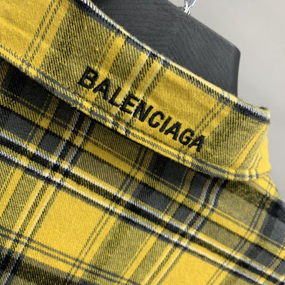 「#2290」Balenciaga reversible plaid shirt jacket
