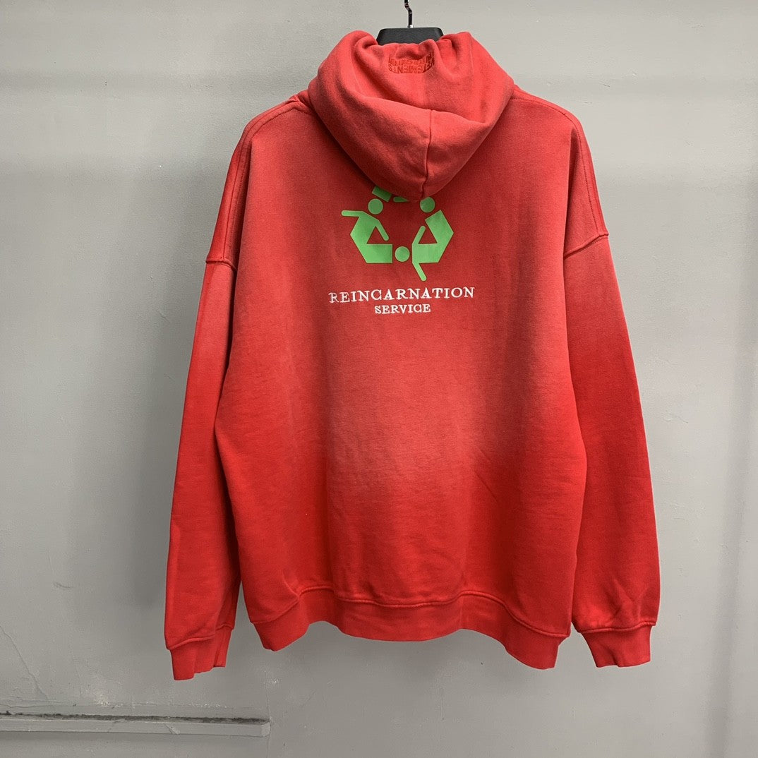 「#2298」Balenciaga lettered washed sweatshirt