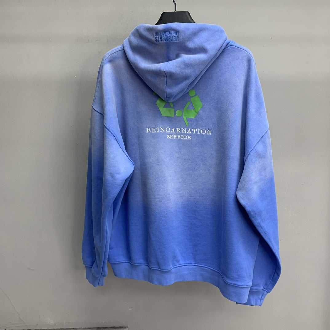 「#2299」Balenciaga lettered washed sweatshirt