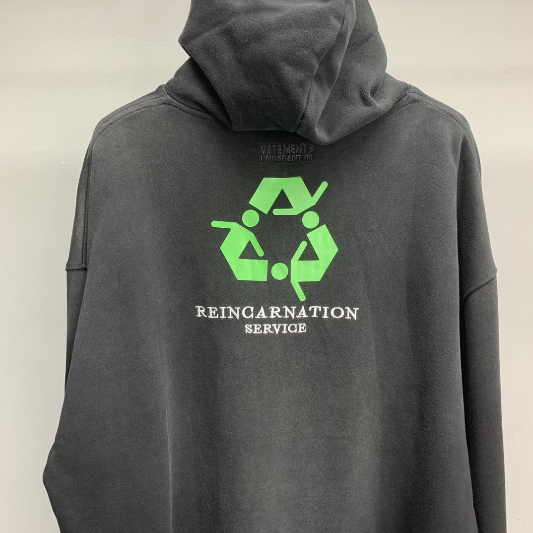 「#2300」Balenciaga lettered washed sweatshirt
