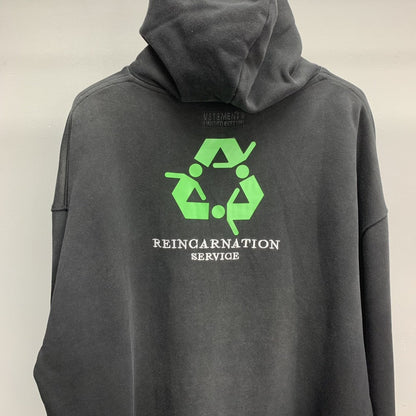 「#2300」Balenciaga lettered washed sweatshirt