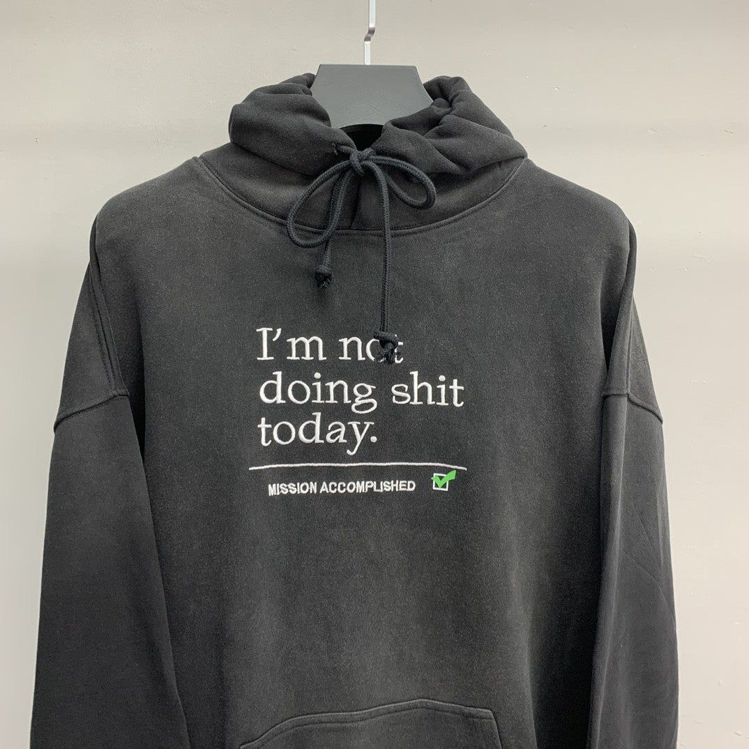 「#2300」Balenciaga lettered washed sweatshirt