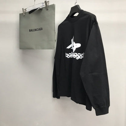 「#2304」Balenciaga lettered long sleeve T-shirt