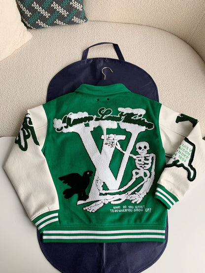 「#2329」Louis Vuitton Varsity Jackets (Copie)