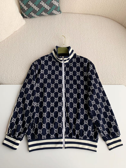 「#2342」Gucci Men's knitted sweater jacket
