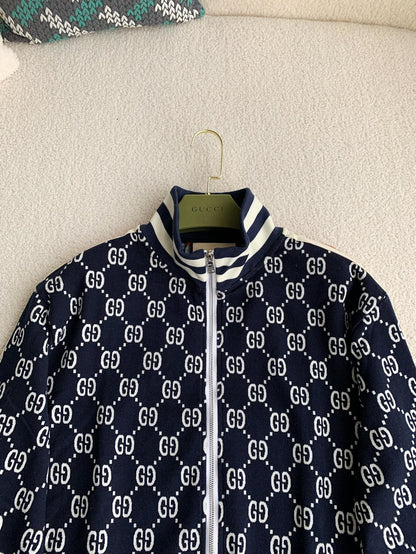 「#2342」Gucci Men's knitted sweater jacket