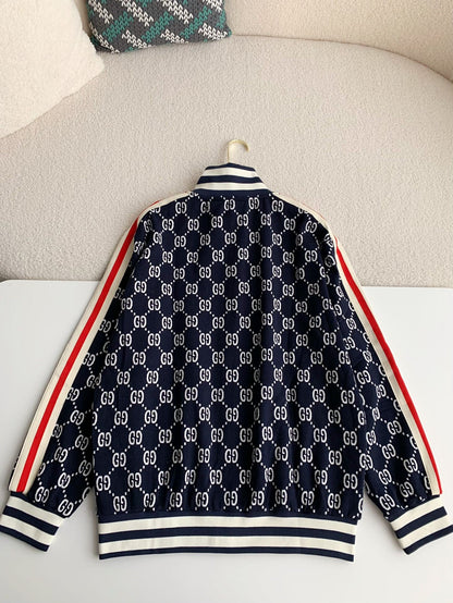 「#2342」Gucci Men's knitted sweater jacket