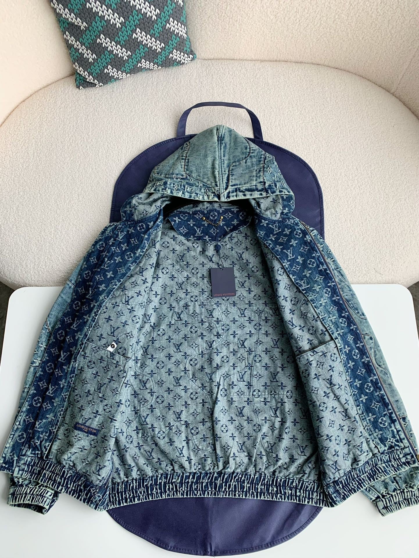 「#2388」Louis Vuitton Jean hooded jacket