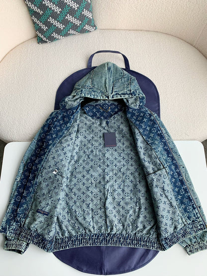 「#2388」Louis Vuitton Jean hooded jacket