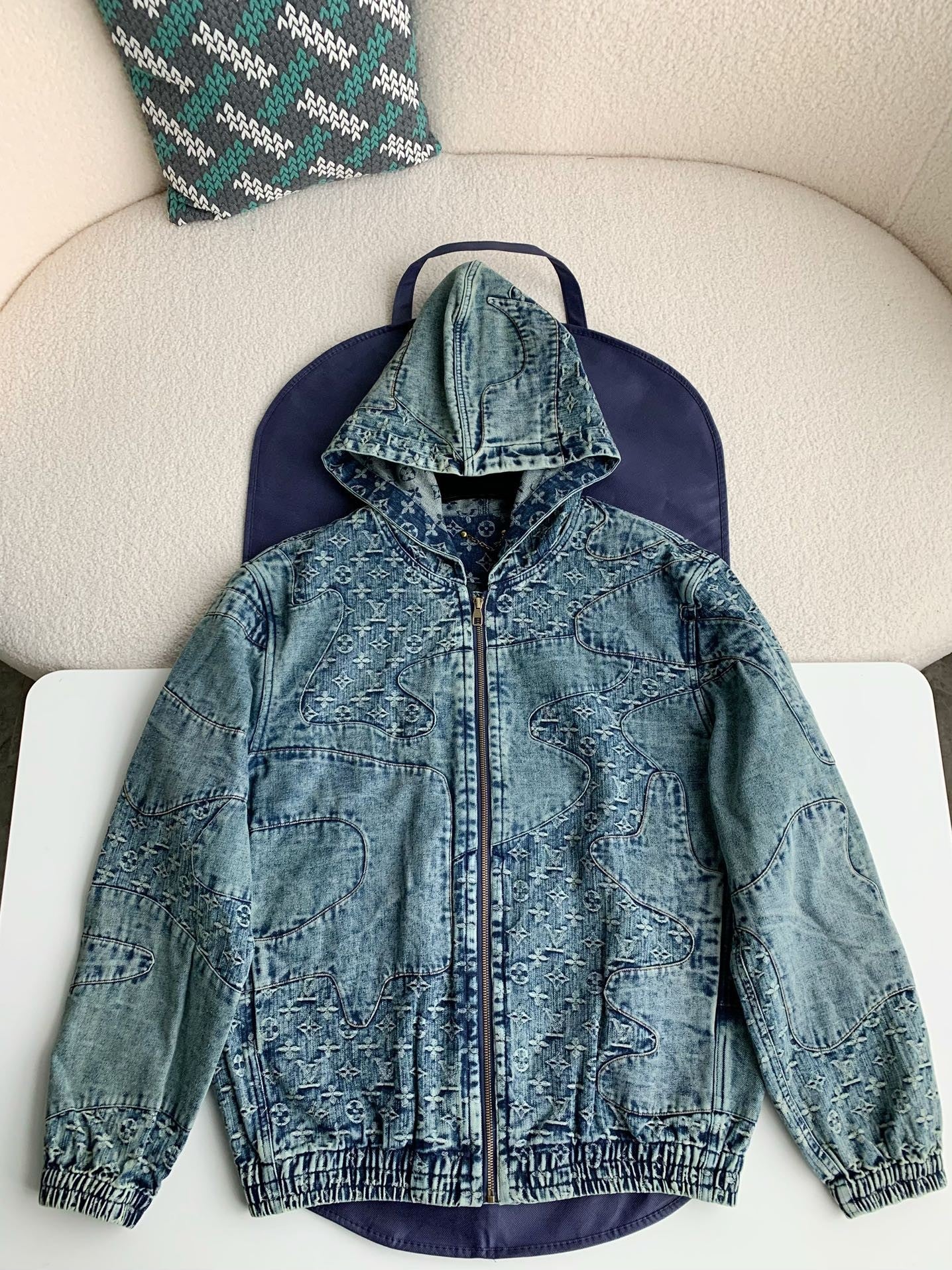 「#2388」Louis Vuitton Jean hooded jacket