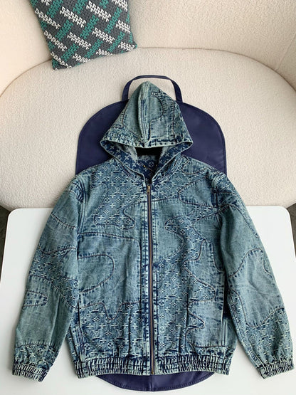 「#2388」Louis Vuitton Jean hooded jacket
