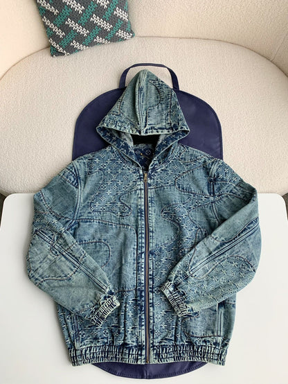 「#2388」Louis Vuitton Jean hooded jacket
