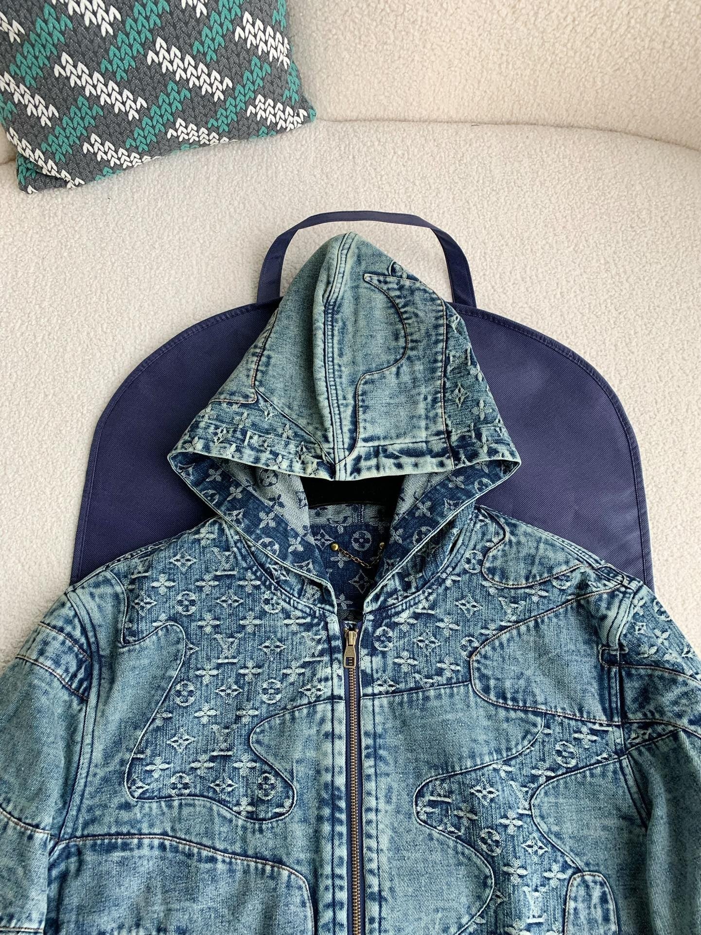 「#2388」Louis Vuitton Jean hooded jacket