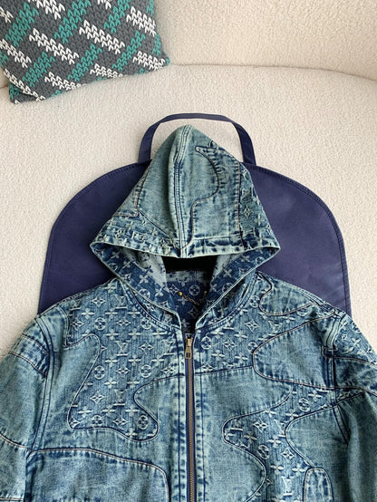 「#2388」Louis Vuitton Jean hooded jacket