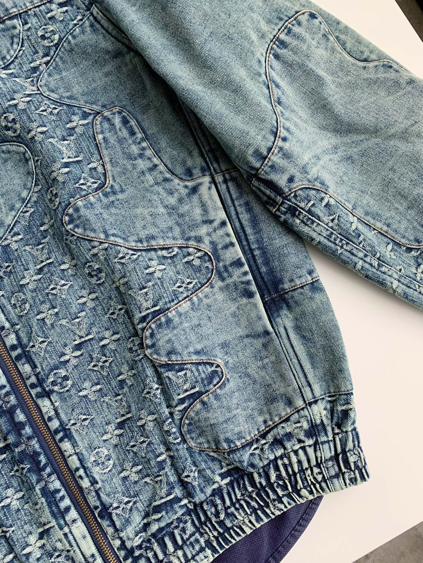 「#2388」Louis Vuitton Jean hooded jacket