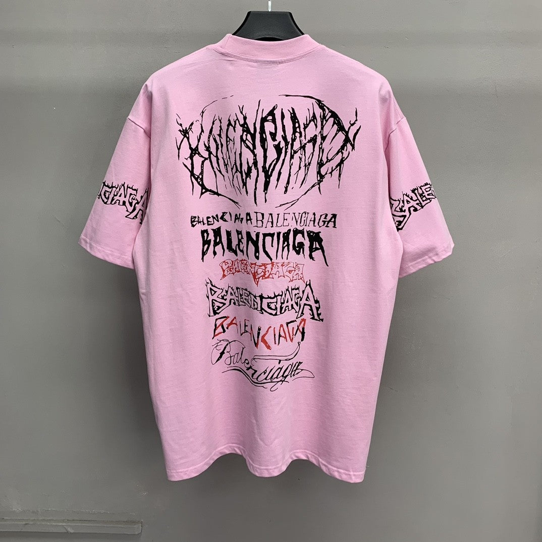 「#2452」Balenciaga doodle year of the Dragon Alphabet T-shirt