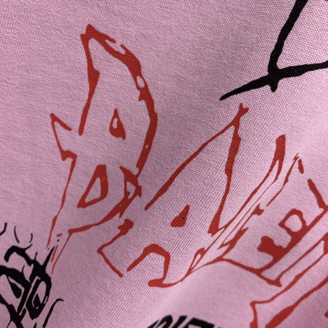 「#2452」Balenciaga doodle year of the Dragon Alphabet T-shirt