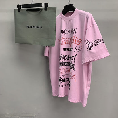 「#2452」Balenciaga doodle year of the Dragon Alphabet T-shirt