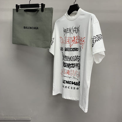 「#2453」Balenciaga doodle year of the Dragon Alphabet T-shirt