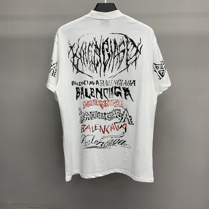 「#2453」Balenciaga doodle year of the Dragon Alphabet T-shirt