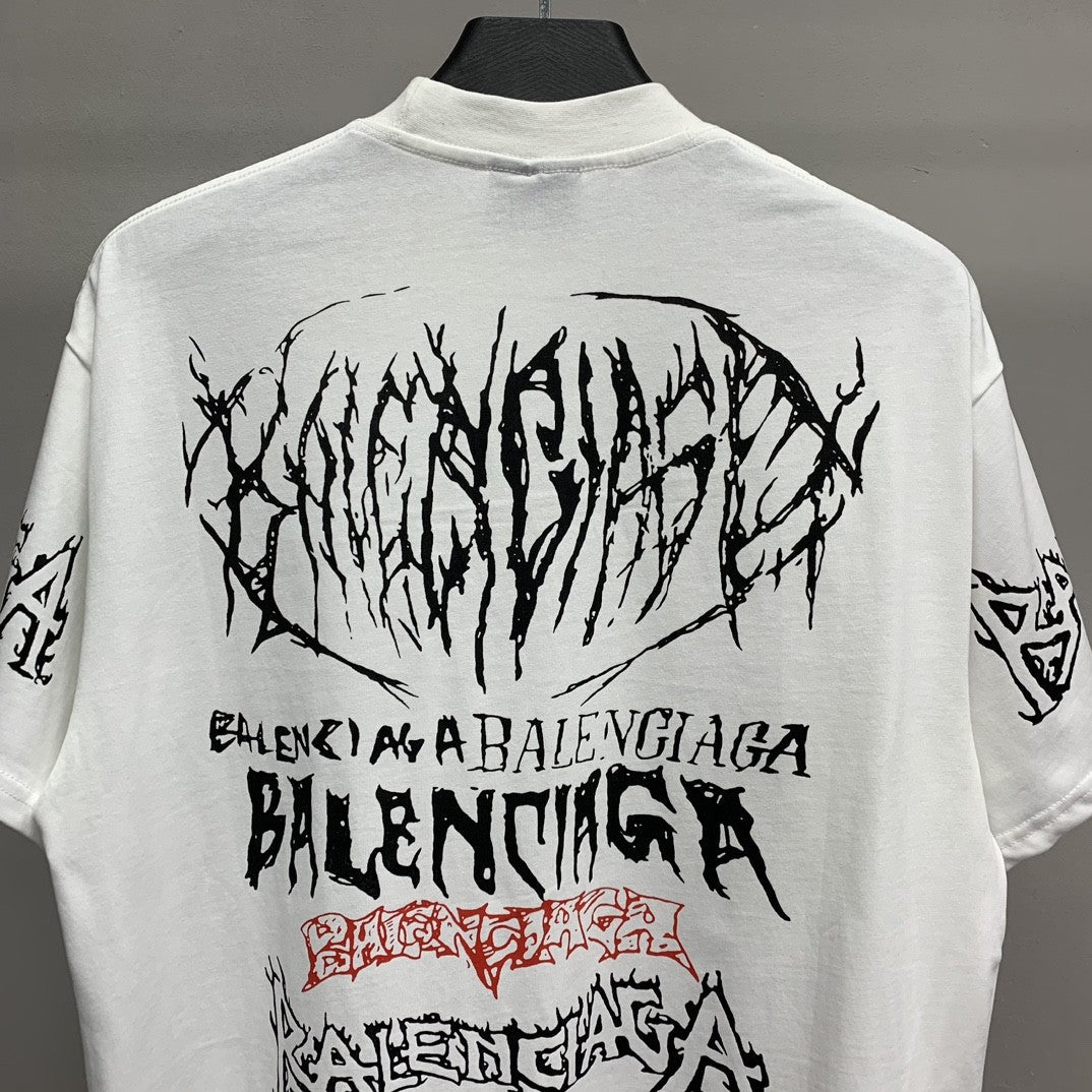 「#2453」Balenciaga doodle year of the Dragon Alphabet T-shirt