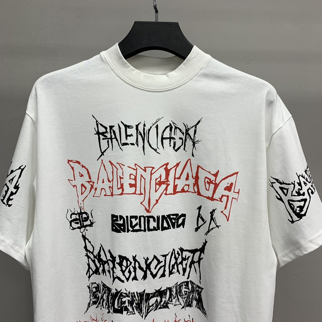 「#2453」Balenciaga doodle year of the Dragon Alphabet T-shirt