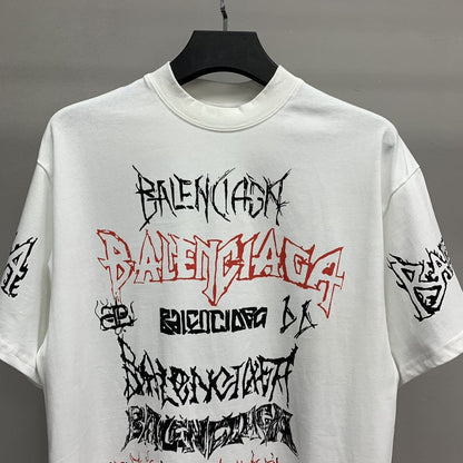 「#2453」Balenciaga doodle year of the Dragon Alphabet T-shirt