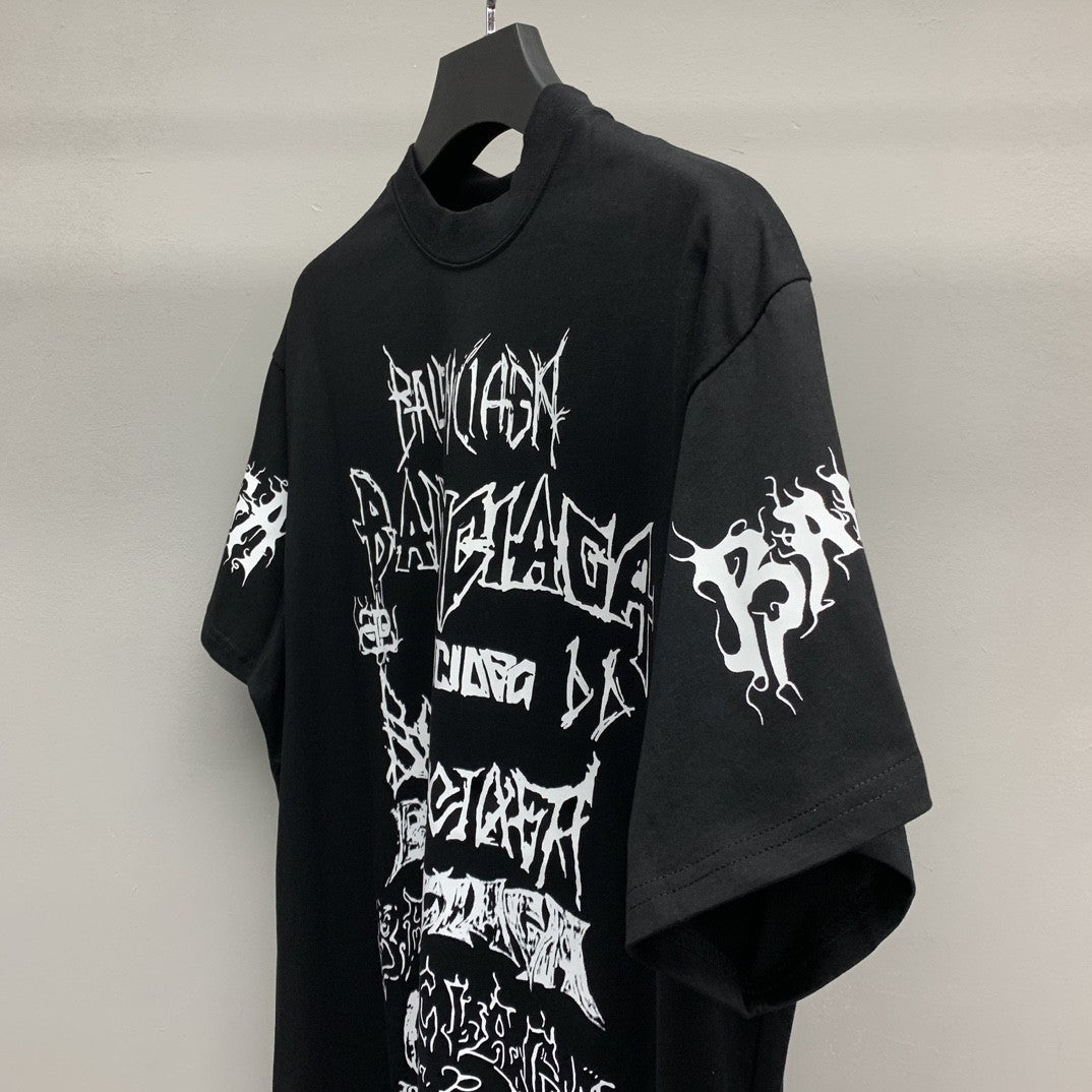 「#2454」Balenciaga doodle year of the Dragon Alphabet T-shirt