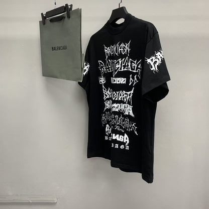 「#2454」Balenciaga doodle year of the Dragon Alphabet T-shirt