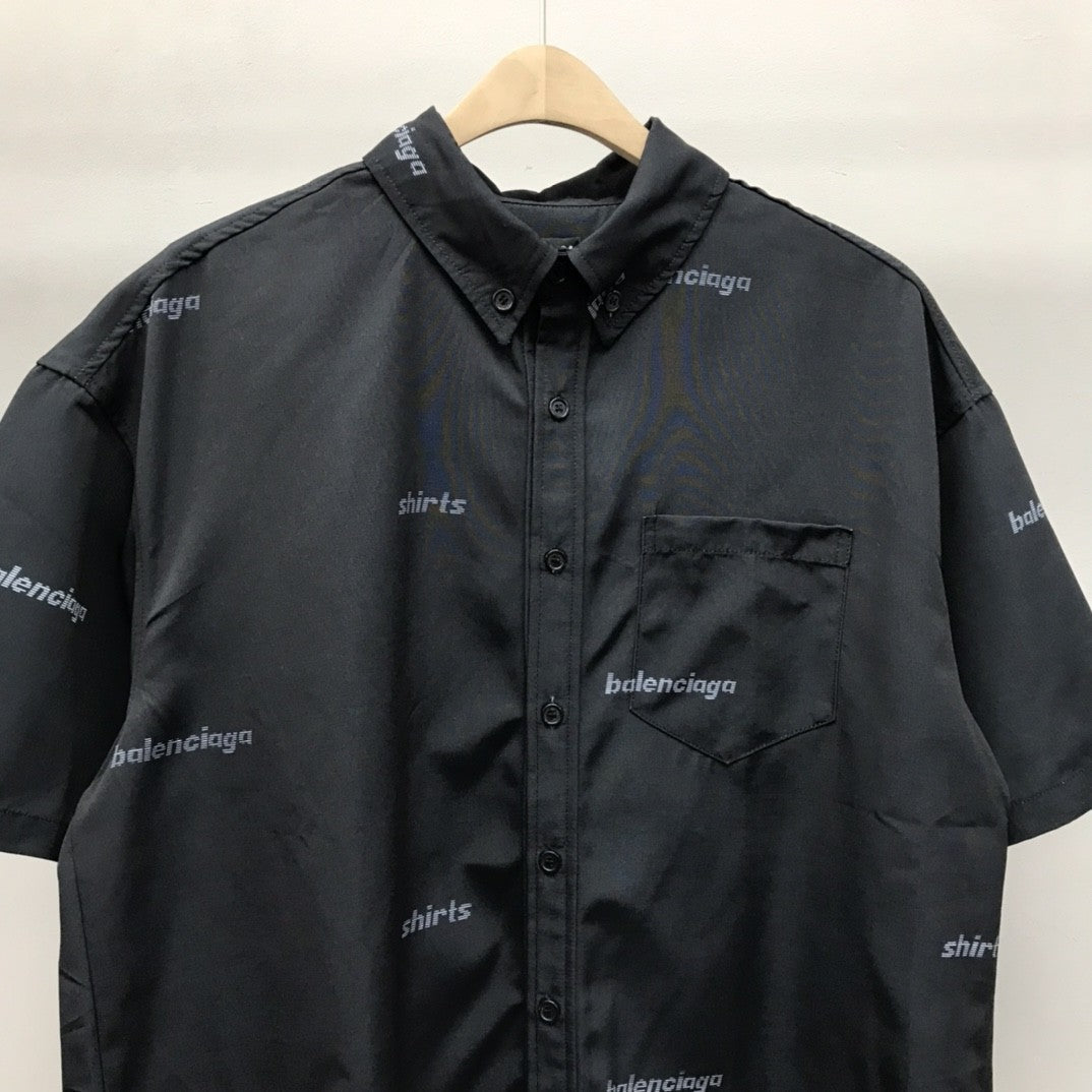 「#2455」Balenciaga bullet screen short sleeve shirt