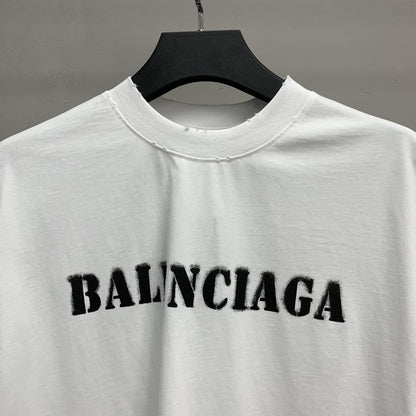 「#2506」Balenciaga front and back T-shirt with blurred letters